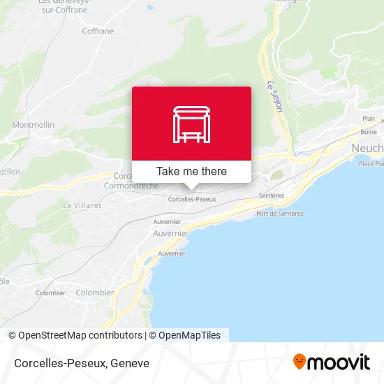 Corcelles-Peseux map