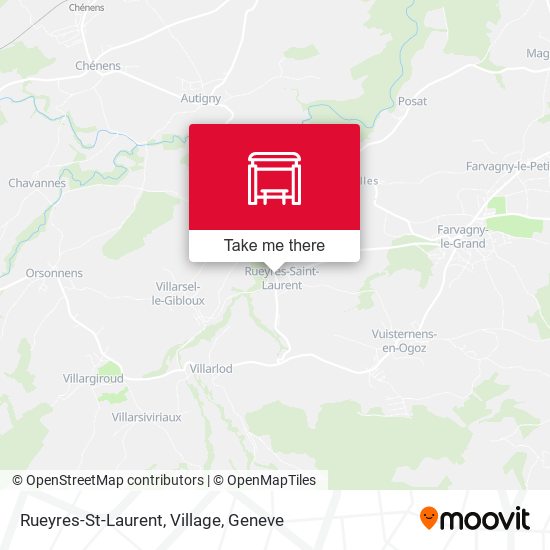 Rueyres-St-Laurent, Village Karte