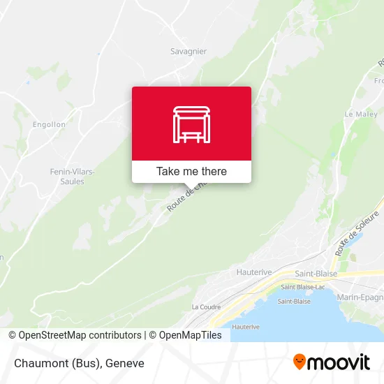 Chaumont (Bus) map