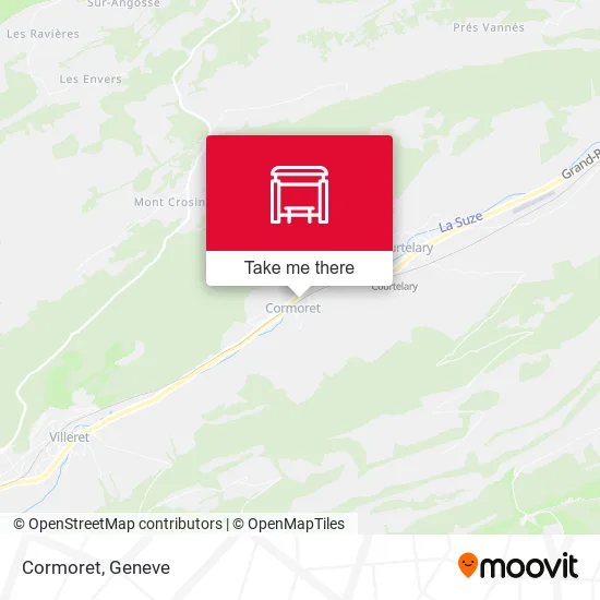 Cormoret map