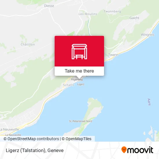 Ligerz (Talstation) map