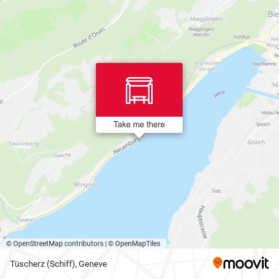 Tüscherz (Schiff) map