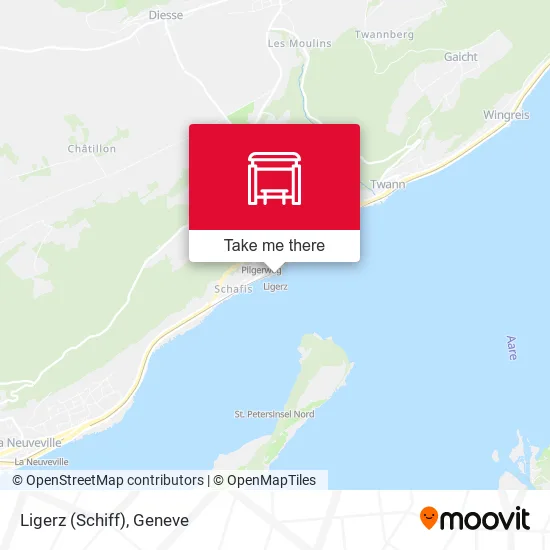 Ligerz (Schiff) map