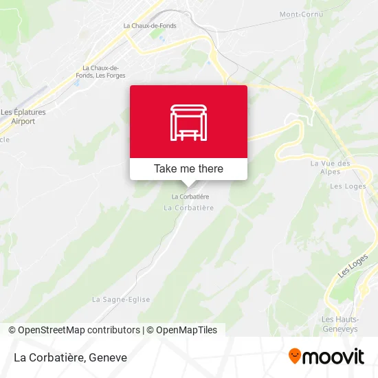 La Corbatière map