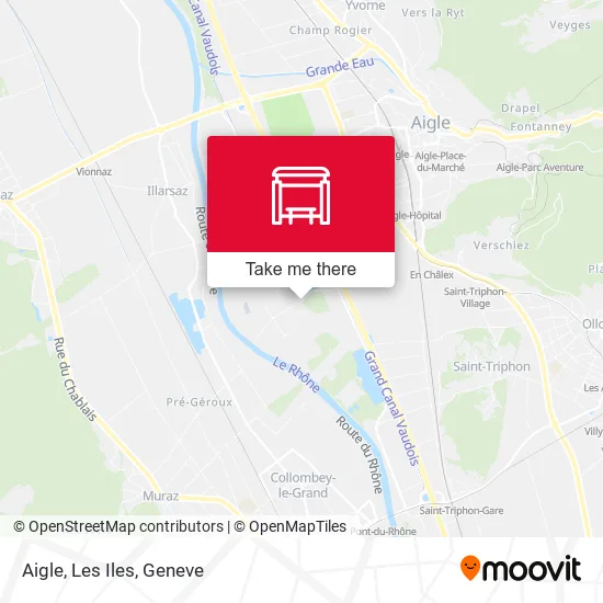 Aigle, Les Iles map