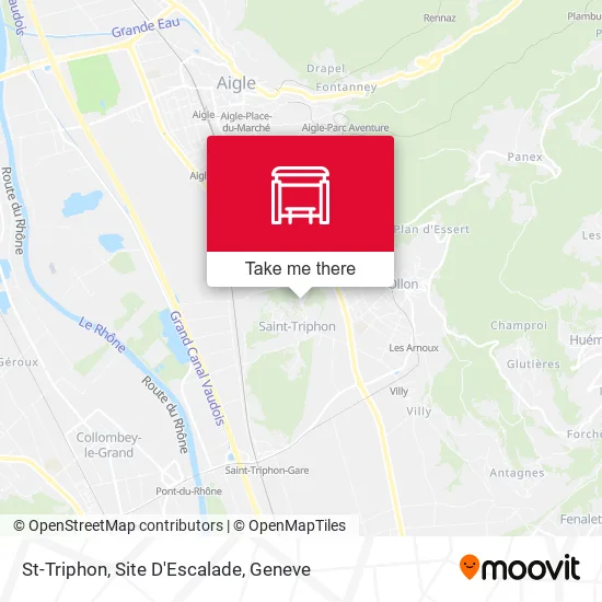 St-Triphon, Site D'Escalade map