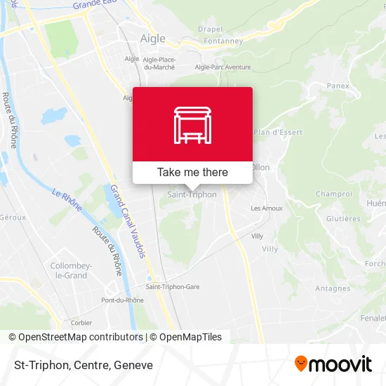 St-Triphon, Centre map