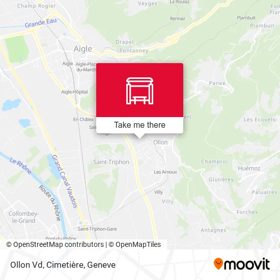 Ollon Vd, Cimetière map