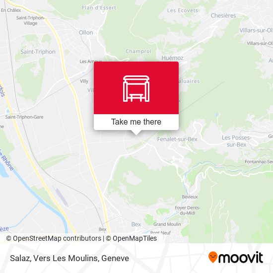 Salaz, Vers Les Moulins map