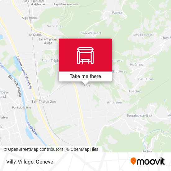 Villy, Village map