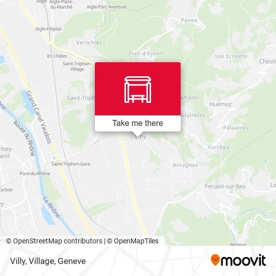 Villy, Village map