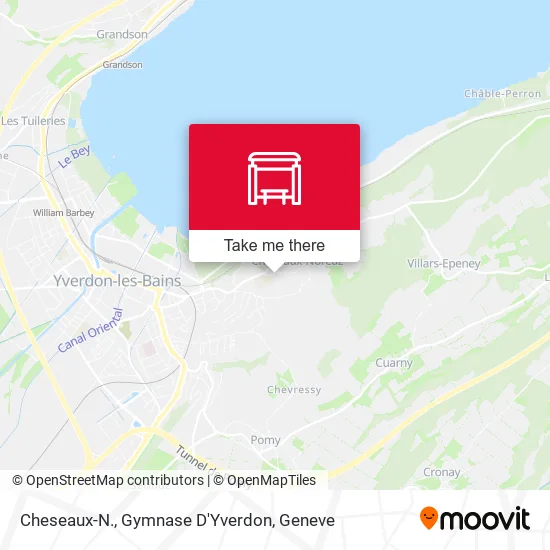 Cheseaux-N., Gymnase D'Yverdon map