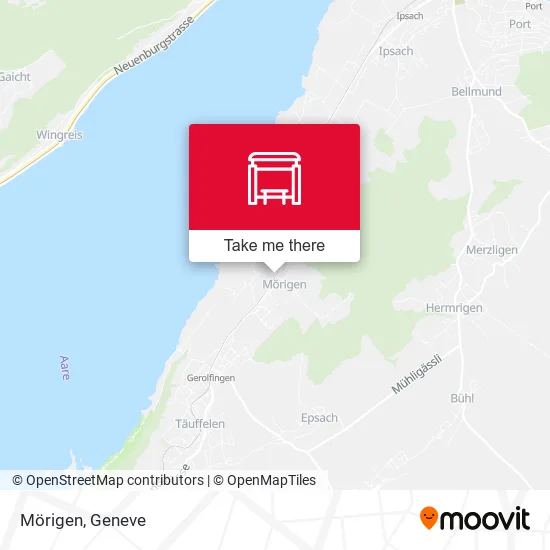 Mörigen map
