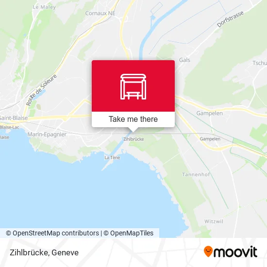 Zihlbrücke map