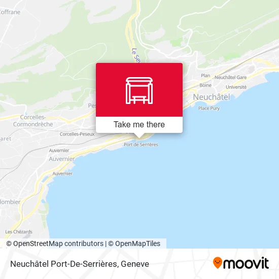 Neuchâtel Port-De-Serrières plan
