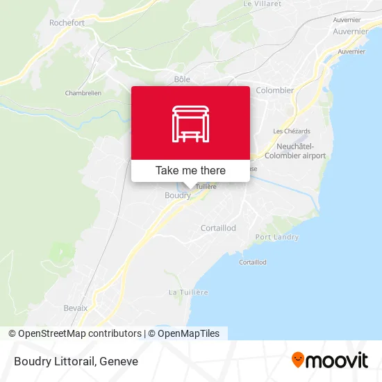 Boudry Littorail map