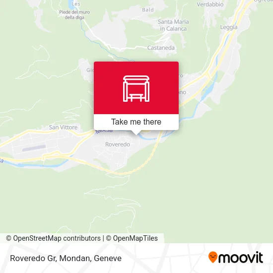 Roveredo Gr, Mondan map