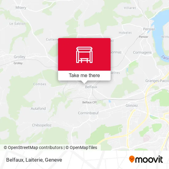 Belfaux, Laiterie map