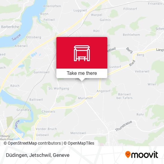 Düdingen, Jetschwil map