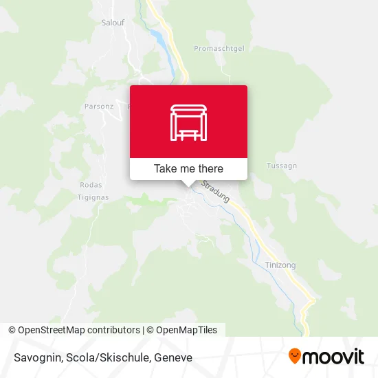 Savognin, Scola/Skischule map