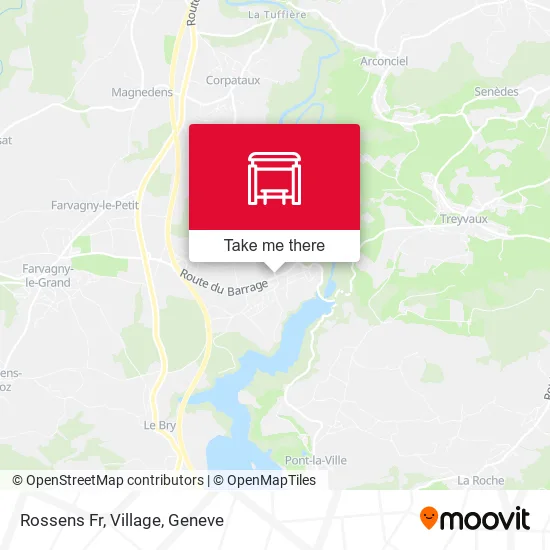 Rossens Fr, Village map