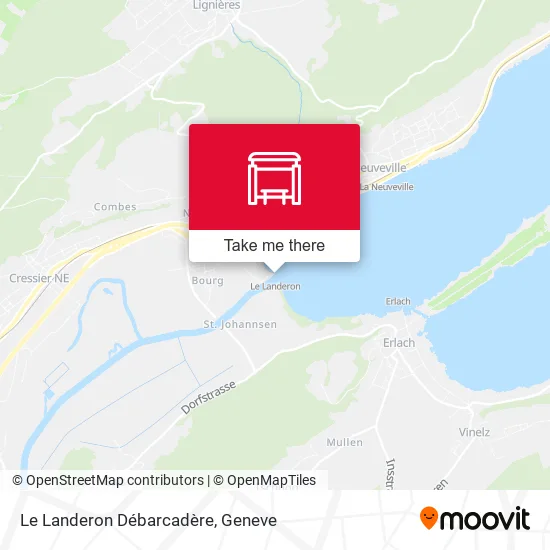 Le Landeron Débarcadère map