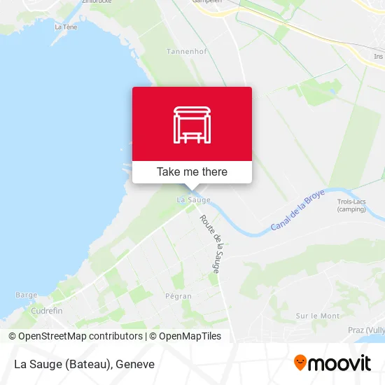 La Sauge (Bateau) map