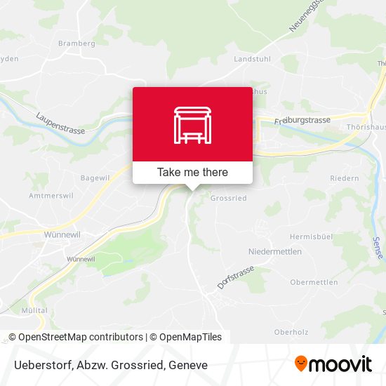 Ueberstorf, Abzw. Grossried map