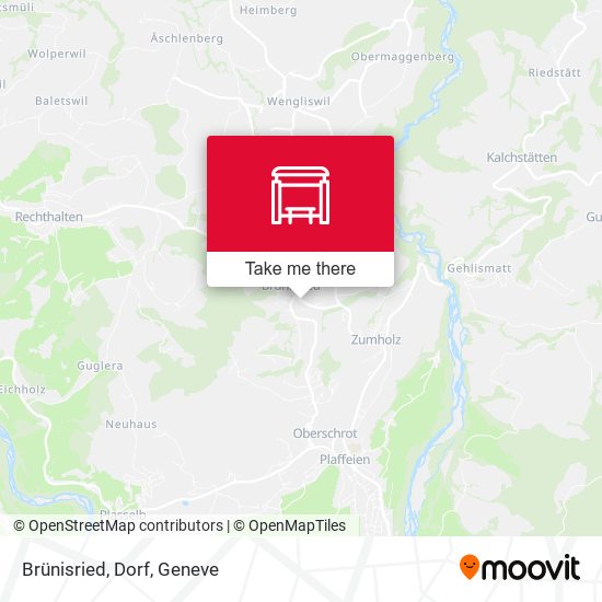 Brünisried, Dorf map