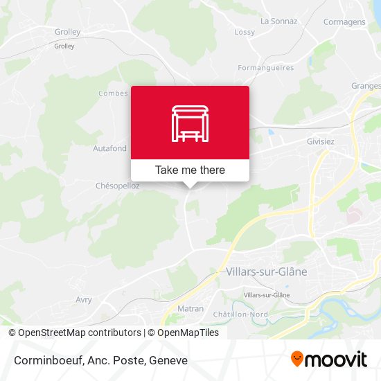 Corminboeuf, Anc. Poste map