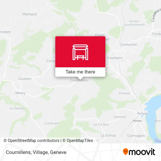 Cournillens, Village map