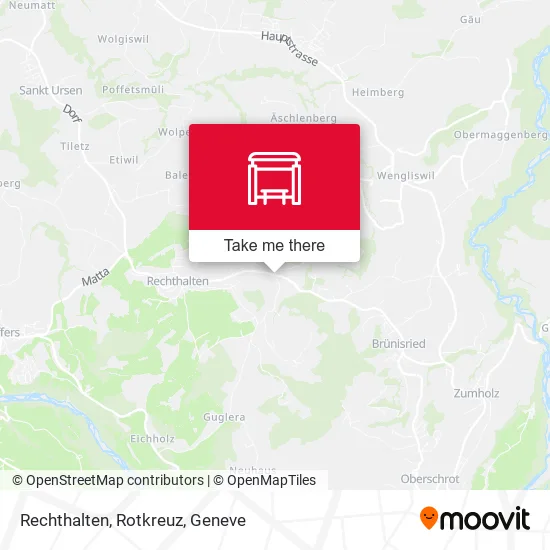Rechthalten, Rotkreuz map