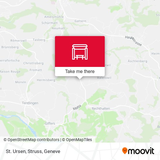 St. Ursen, Struss map