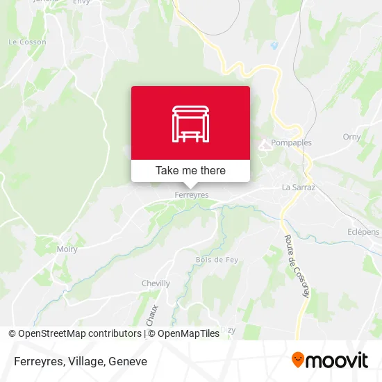 Ferreyres, Village map