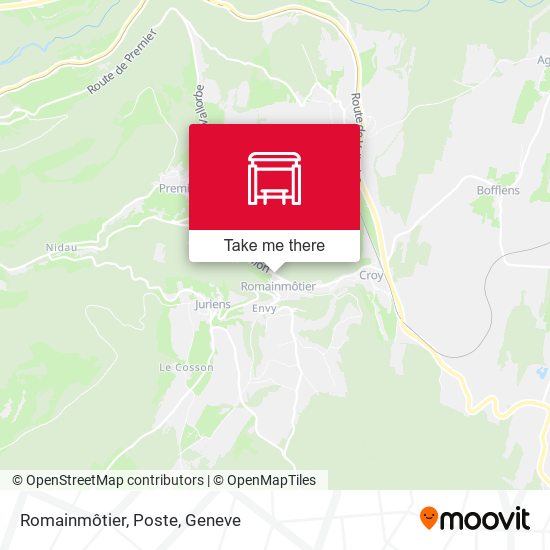 Romainmôtier, Poste map
