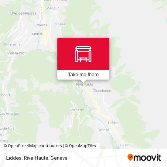 Liddes, Rive-Haute map