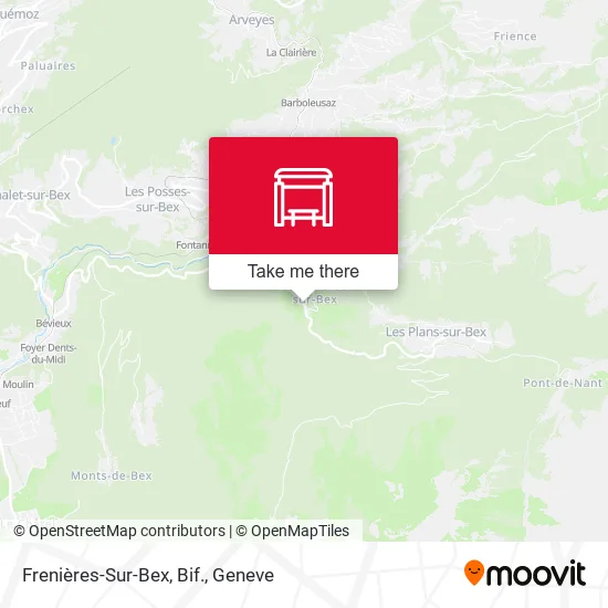 Frenières-Sur-Bex, Bif. map