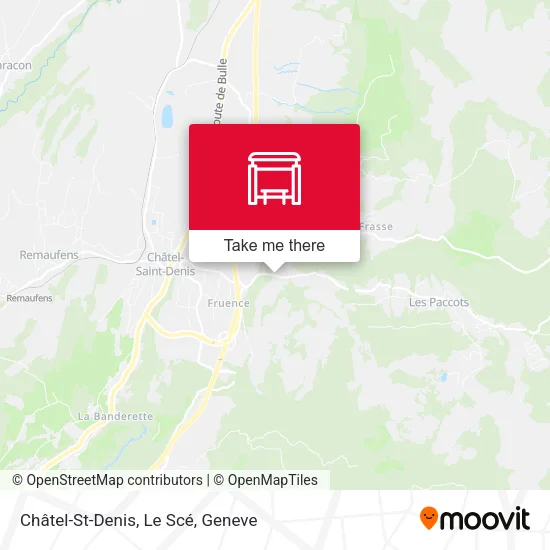 Châtel-St-Denis, Le Scé map