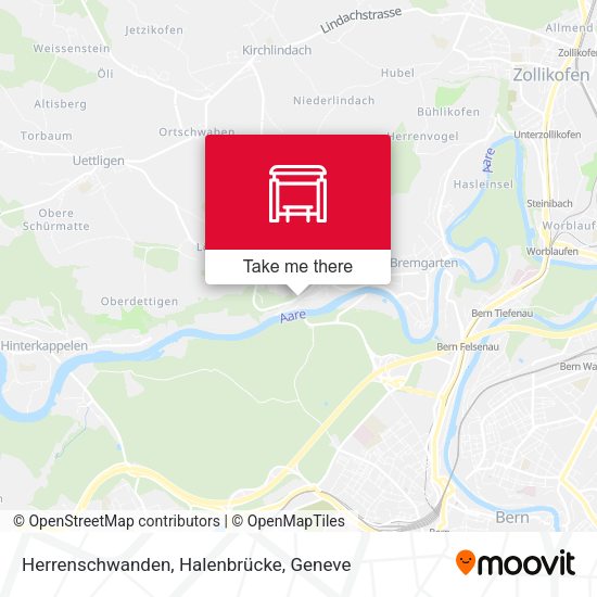 Herrenschwanden, Halenbrücke map