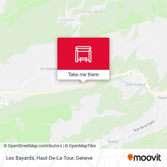 Les Bayards, Haut-De-La-Tour map