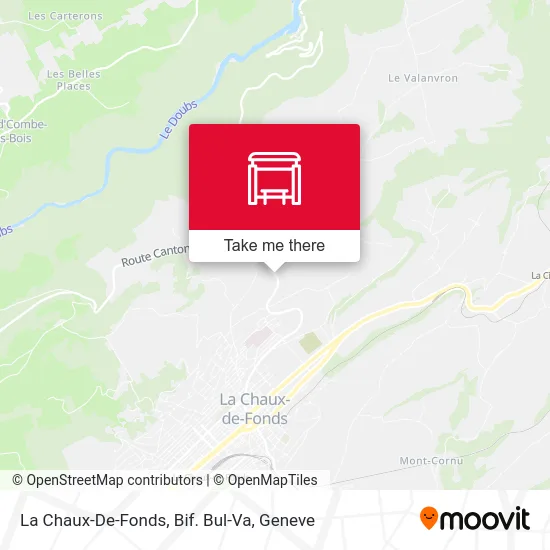 La Chaux-De-Fonds, Bif. Bul-Va map