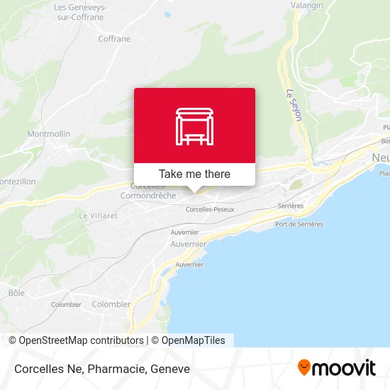 Corcelles Ne, Pharmacie map