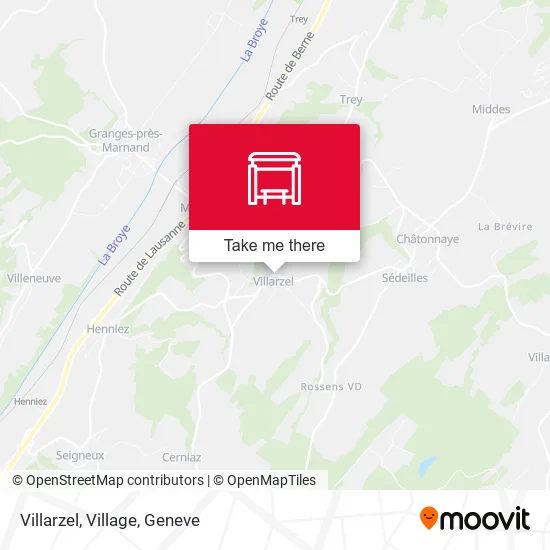 Villarzel, Village map