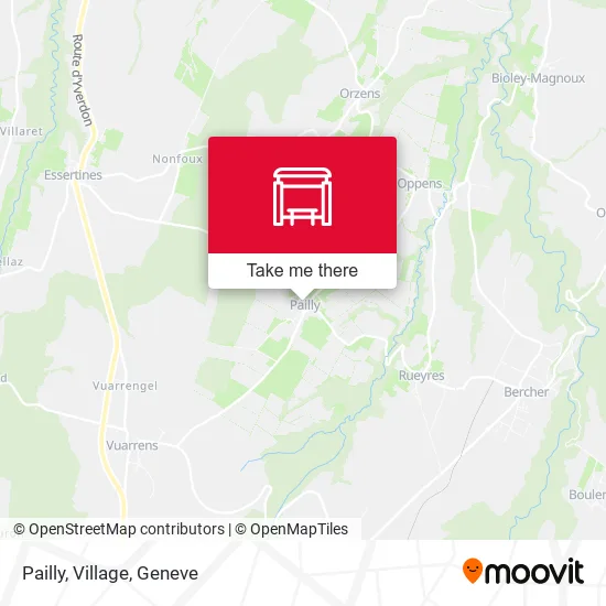 Pailly, Village map