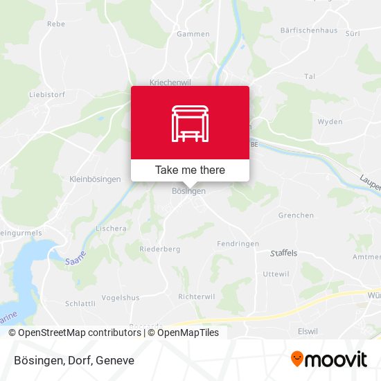 Bösingen, Dorf map