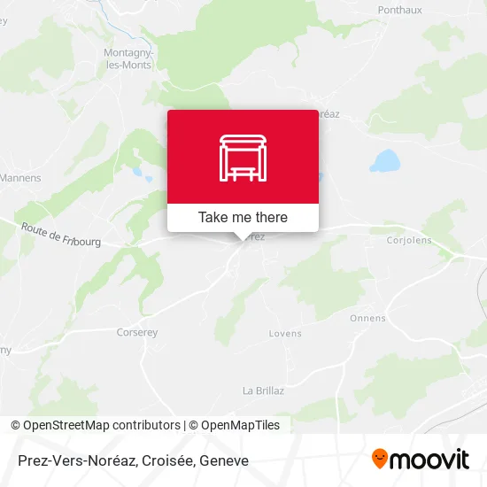 Prez-Vers-Noréaz, Croisée map