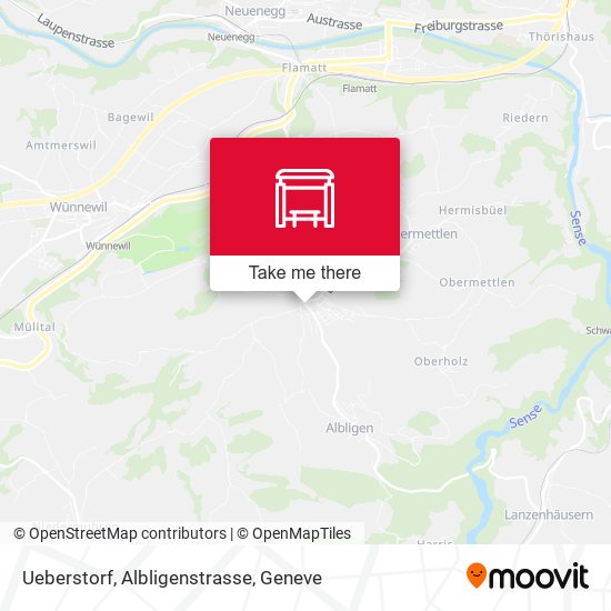 Ueberstorf, Albligenstrasse map