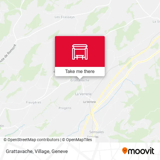 Grattavache, Village map