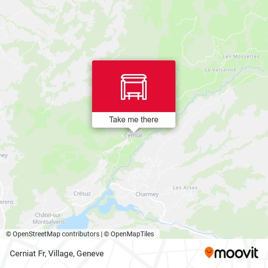 Cerniat Fr, Village map
