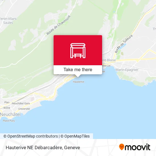 Hauterive NE Débarcadère map